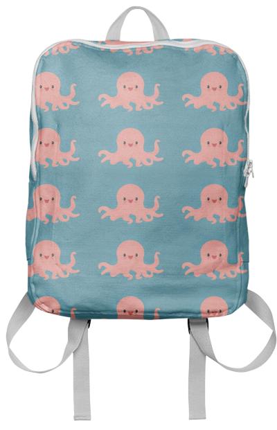 Pink Octopus Backpack
