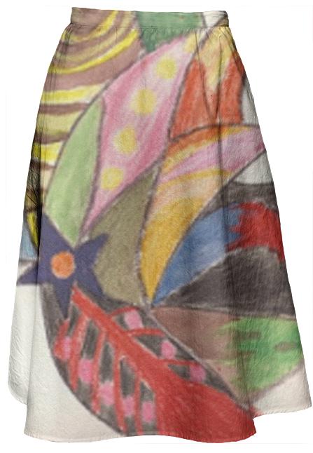 Artsy colorful skirt