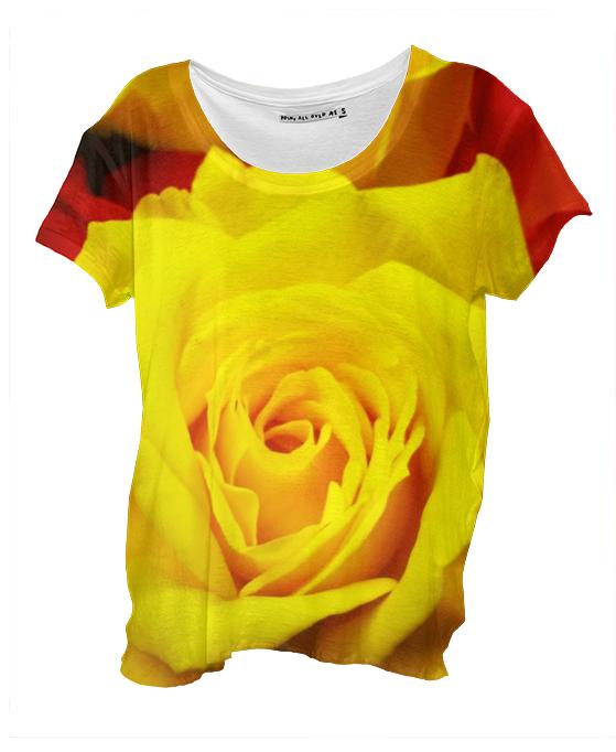 Yellow Rose Drape Shirt