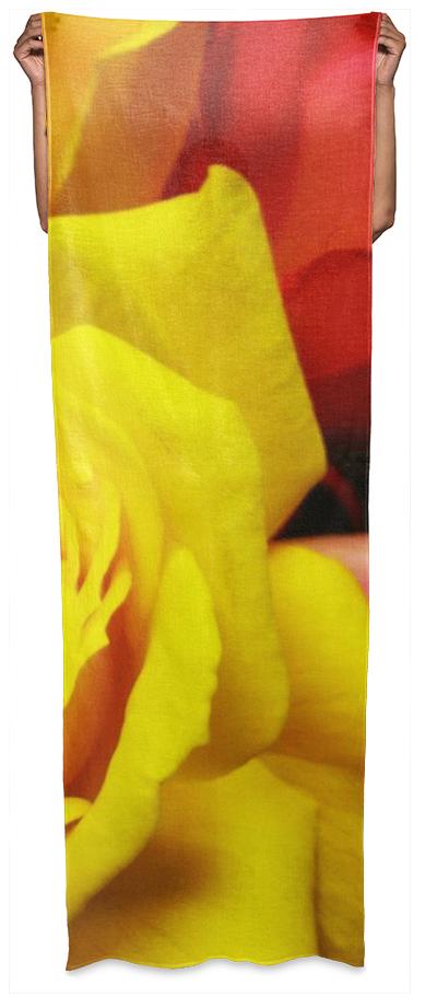 Yellow Rose Wrap Scarf