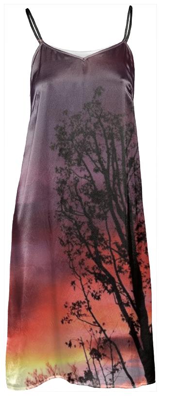 Moody Sunset Slip Dress