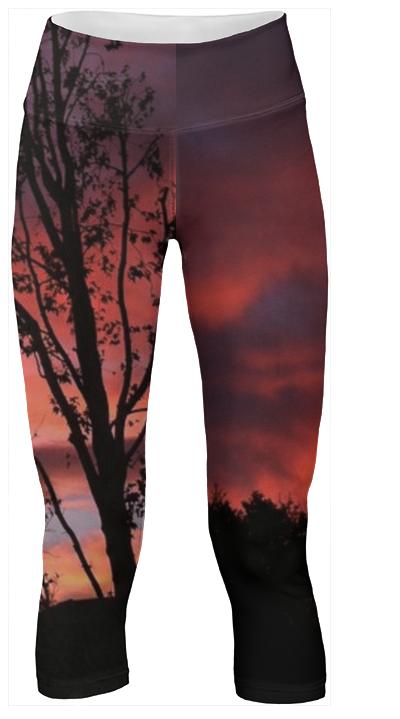 Moody Sunset Yoga Pants