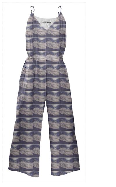 Surfin Santa Cruz Tie Waist Jumpsuit