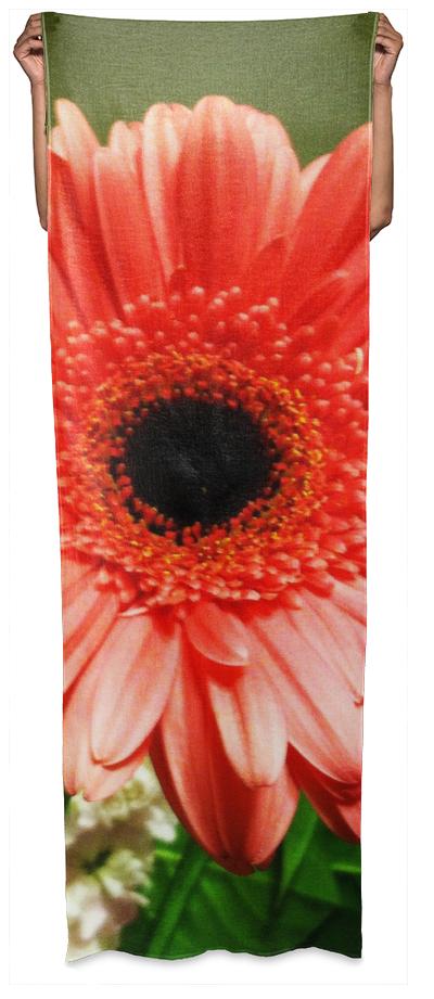 Pink Daisy Wrap Scarf