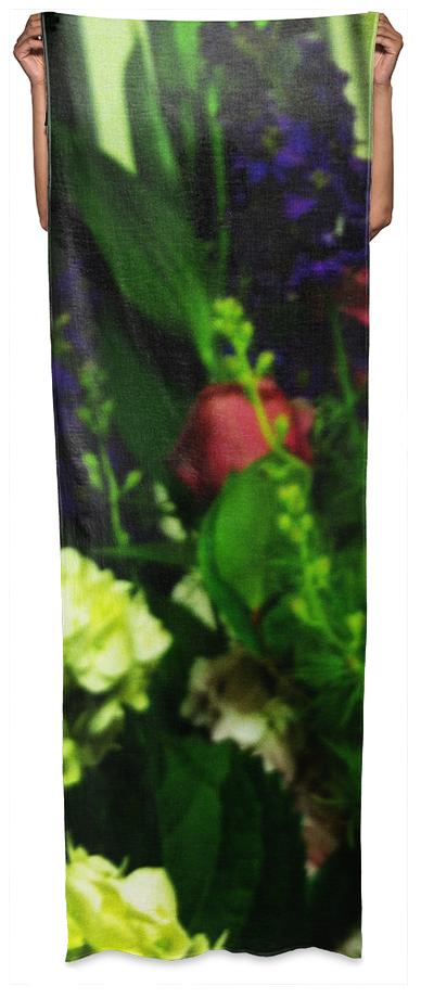 Abstract Bouquet Wrap Scarf