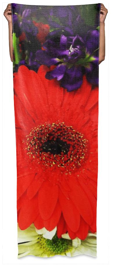 Bold Flowers Wrap Scarf