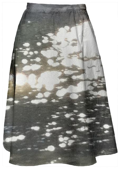 Sunlight Reflection Midi Skirt