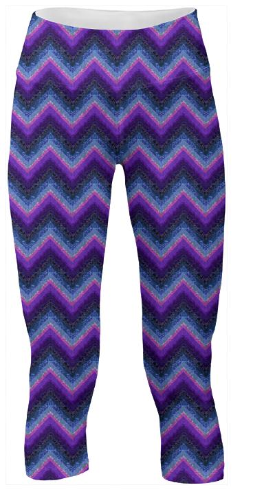 Purple and Blue Marbleized Chevrons