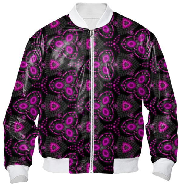 Hot pink on black triquetras