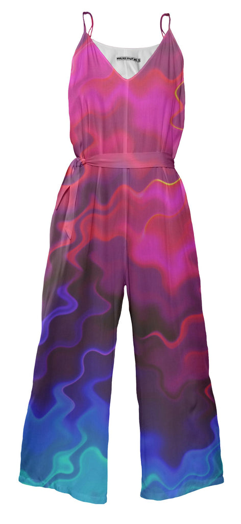 Psychedelic Pink Wavy Jumpsuit