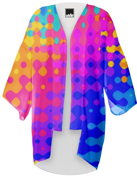 Psychedelic Hippy Pattern Kimono
