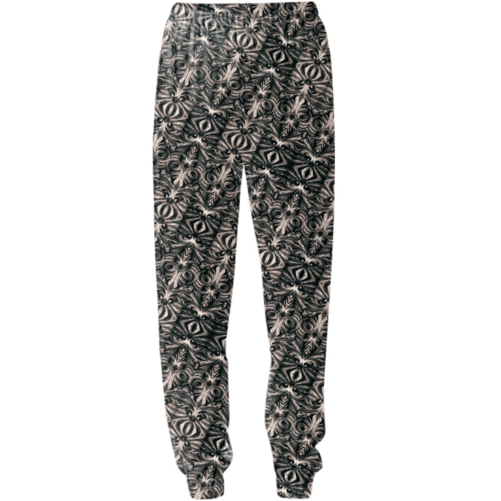 Modern Tribal Silver Ornate Pattern Print