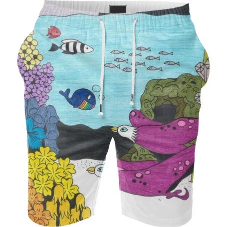 Submarine Flowers Summer Short