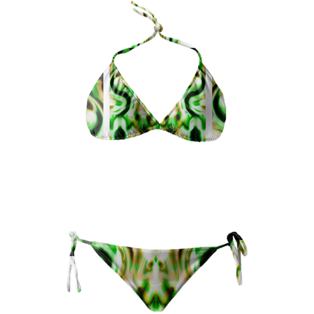 Tiki Emerald Fire Pussy Bikini