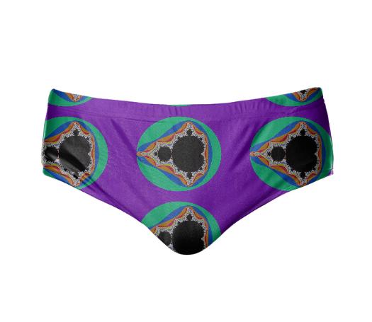 Purple Mandelbrot Fractal Speedo