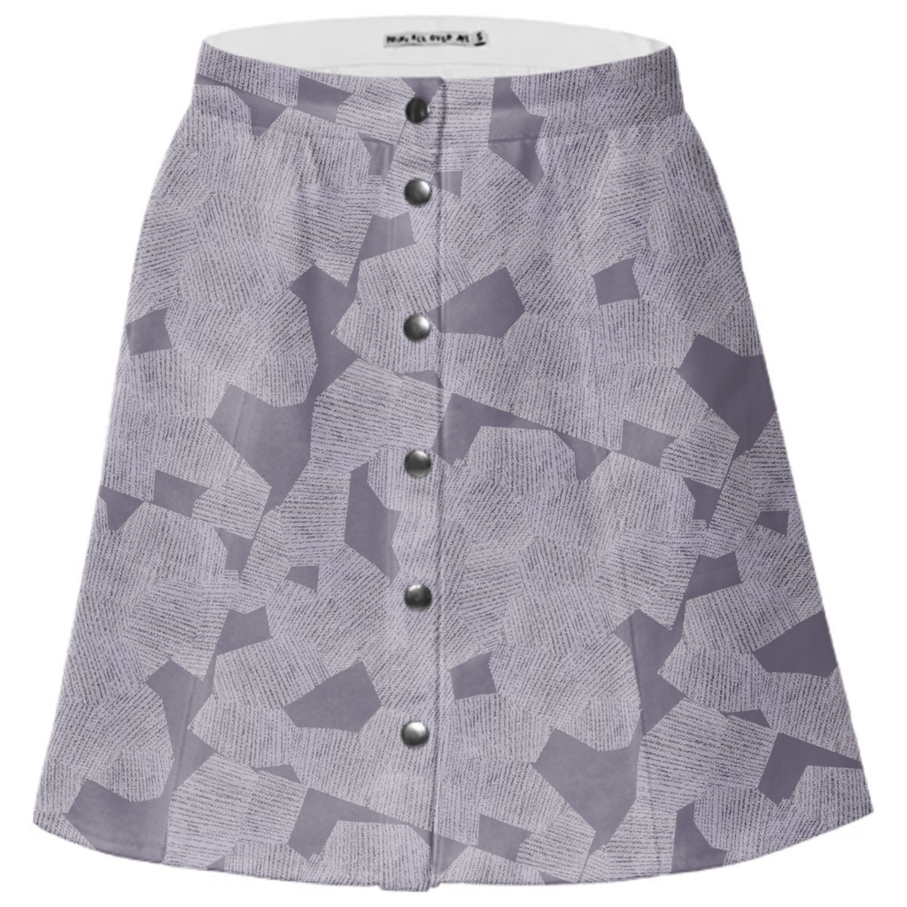Lavender Button Skirt