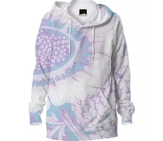 Vintage CHRYSANTHEMUM in pop art colors purple