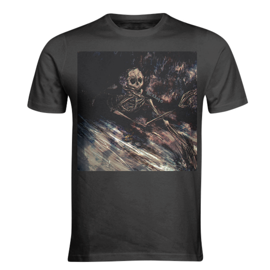 Monster horror creepy edgy enemy boss video games creepypasta crawling skeleton skull shirt