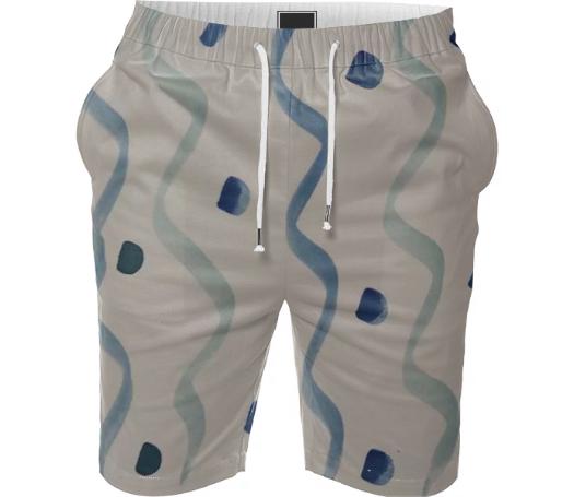 Watercolor Designer Beach Shorts