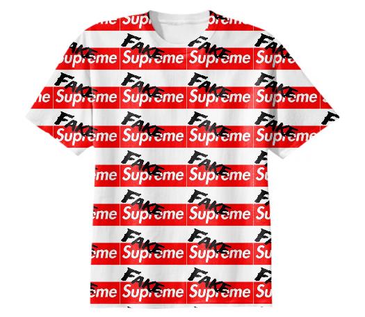 Tiled Fake Supreme T Shirt – PAOM