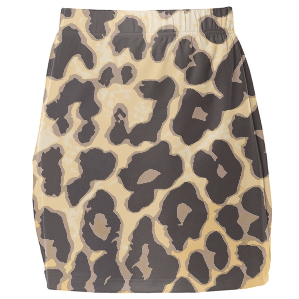 Wild Animal Print Juul Mini Skirt