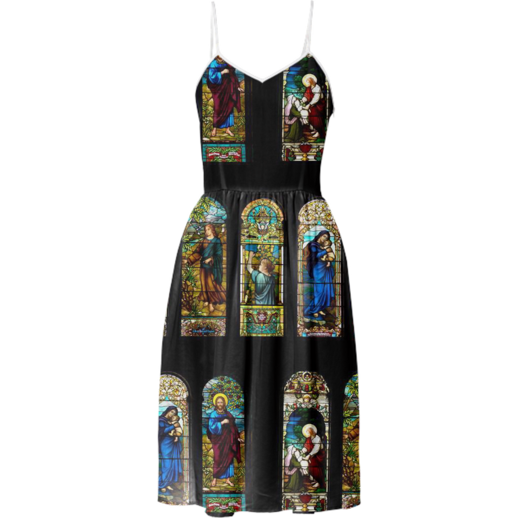 Stained glass black dress