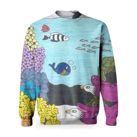 Submarine Flowers Basic Sweatshirt