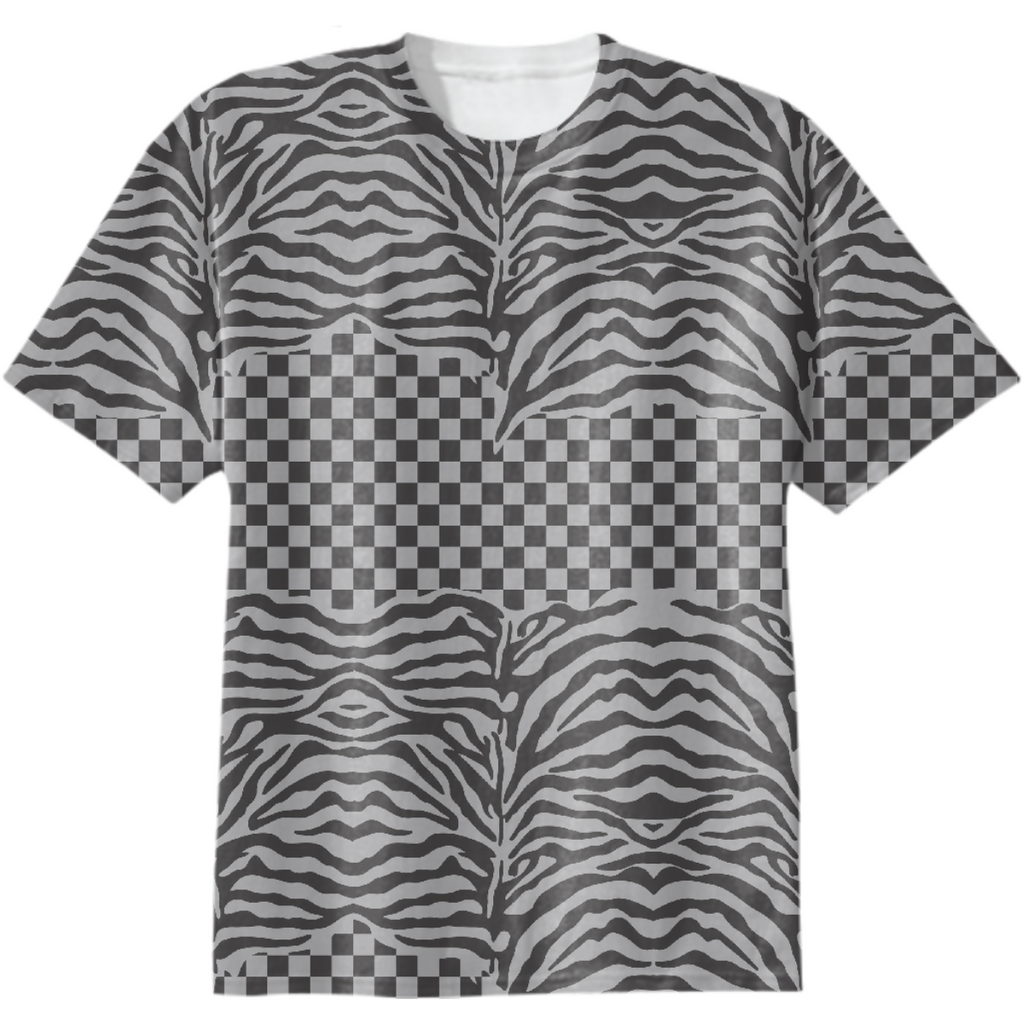 ZEBRA & CHECKER TEE