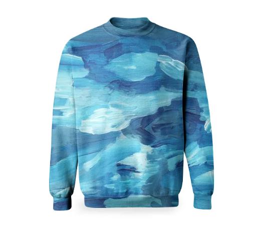 Blue Waters Sweatshirt by Amanda Laurel Atkins