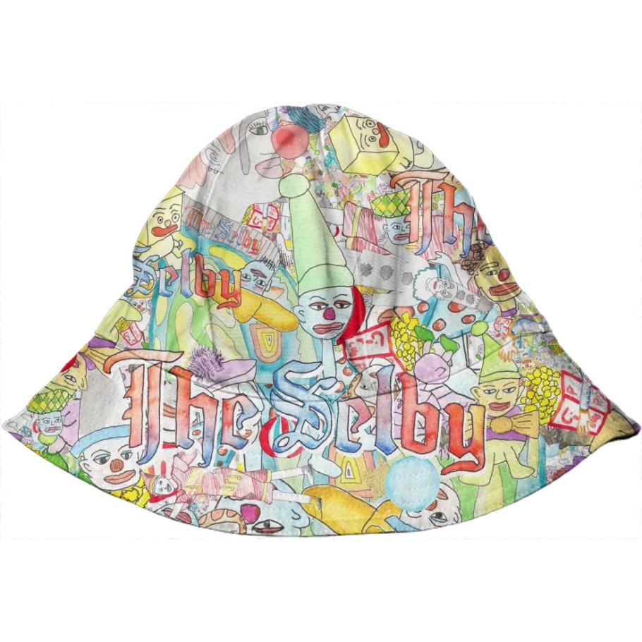 PAOM, Print All Over Me, digital print, design, fashion, style, collaboration, theselby, Kids Bucket Hat, Kids-Bucket-Hat, KidsBucketHat, The, Selby, clown, baby, autumn winter spring summer, unisex, Poly, Kids