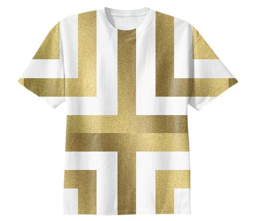 Gold Geometry Tshirt
