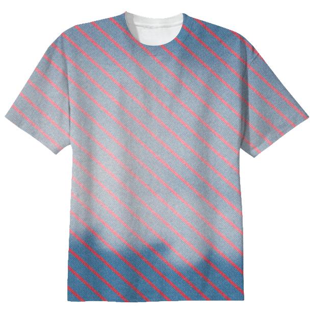 Cloud Strip T shirt