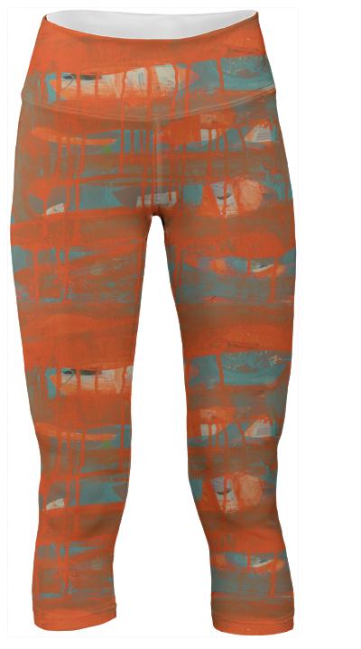 orange and turquoise