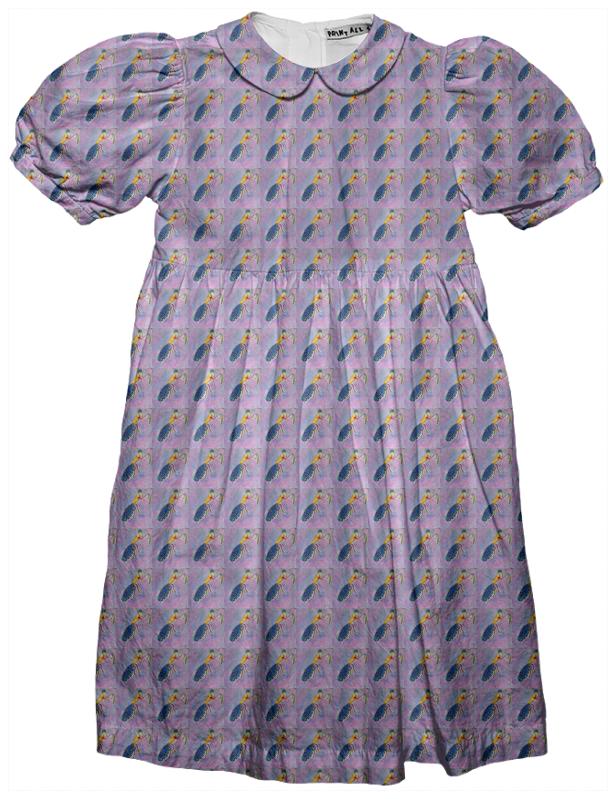 praying mantis party dress