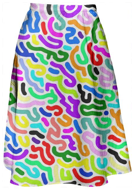 Multi colored long Skirt