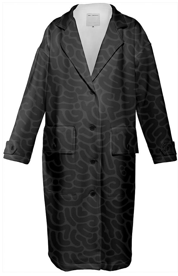 Black monochrome Lefty Trench