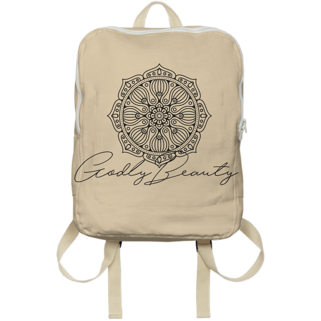 Godlybeauty signature bookbag beige