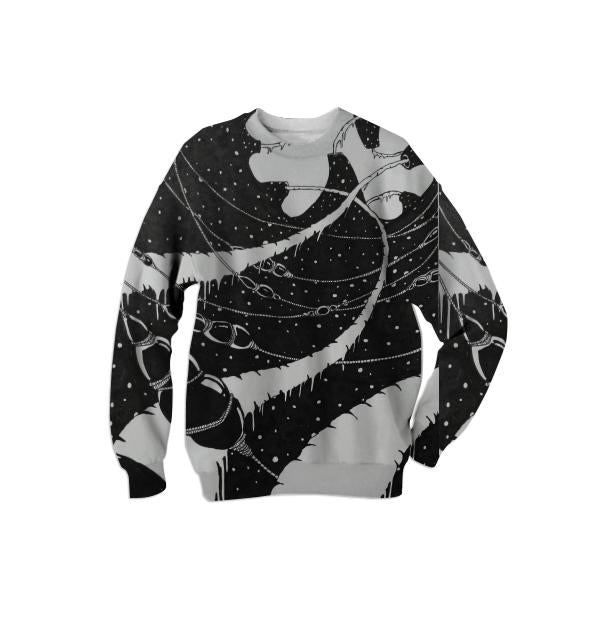 Uncharted Space Original Art Print Unisex Sweatshirt