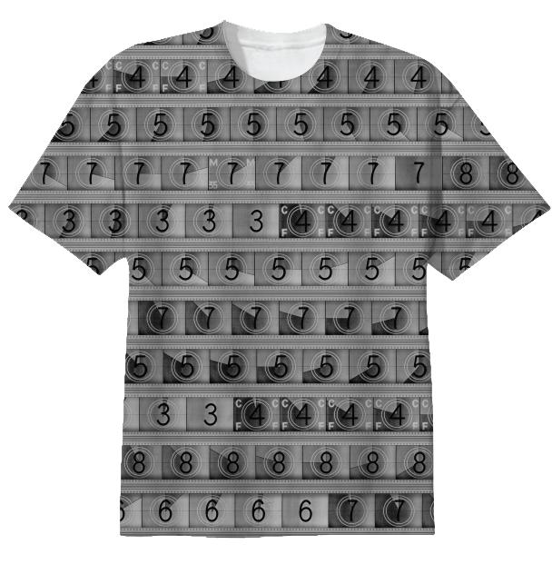 15 70mm Countdown T Shirt Mid Grey