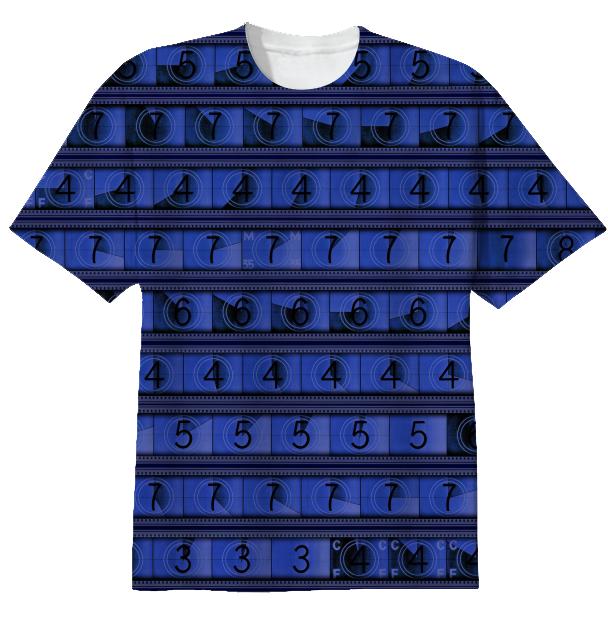 15 70mm Countdown T Shirt Midnight Blue
