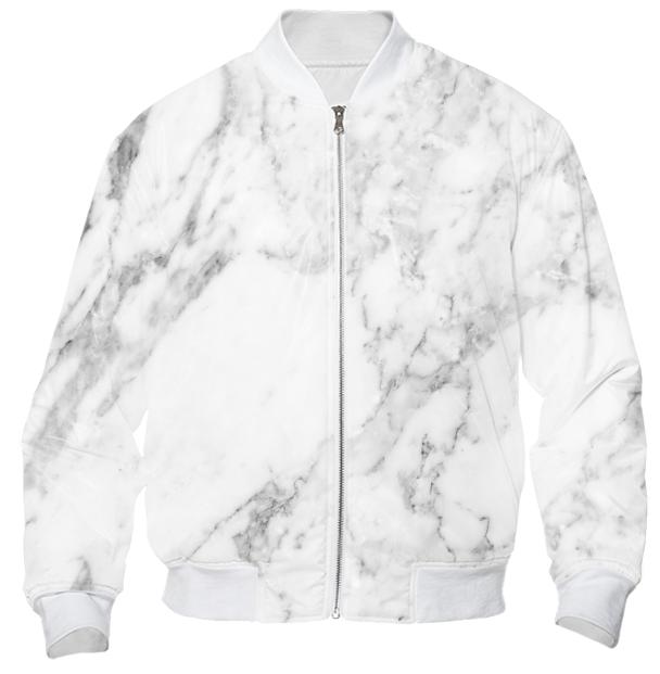 Marble Bomber Jacket