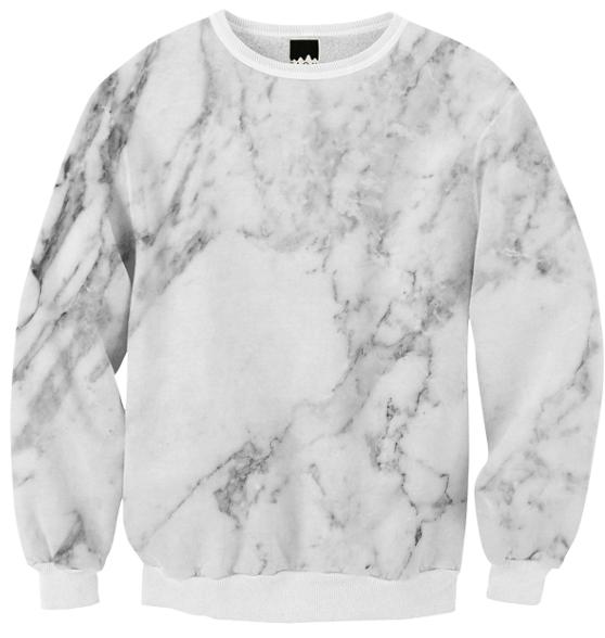 Marble Ribbed Sweatshirt