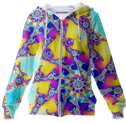 Fractal Balance Zip Up Hoodie