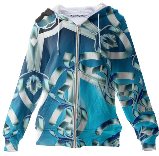 Frozen Divinity Zip Up Hoodie