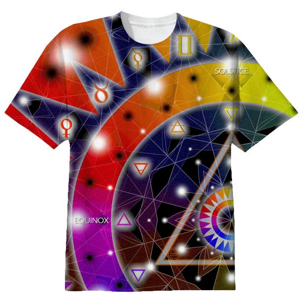 Rainbow Zodiac Alchemy T shirt