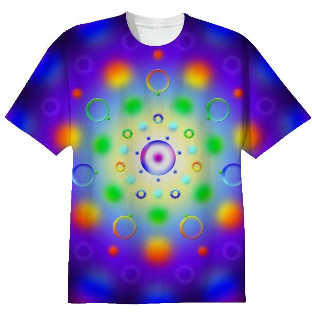 Seven Pointed Spiral Orbs T shirt