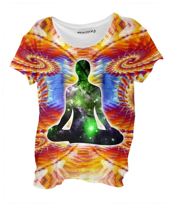 Cosmic Spiral 10 Drape Shirt