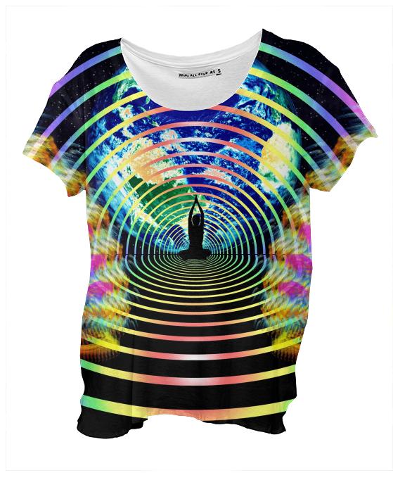 Cosmic Spiral 16 Drape Shirt