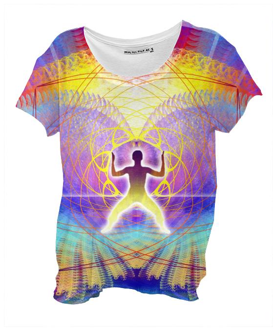 Cosmic Spiral 20 Drape Shirt