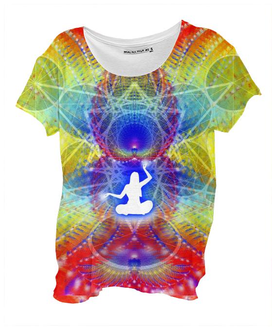 Cosmic Spiral 57 Drape Shirt